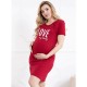Camasa de alaptat Din bumbac Cu capse oblice Masura XL I love my Baby Bordeaux
