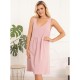 Camasa de alaptat Din bumbac Cu fermoar pe mijloc Fara maneci Masura L/XL Sofia Dusty Pink