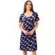 Camasa de alaptat Din bumbac Cu nasturi Masura L Flamingos Navy Blue