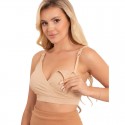 Sutien pentru alaptat Valentina Din 92% poliamida si 8% elastan Masura L/XL Beige