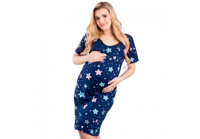 Camasa de alaptat Din bumbac Cu nasturi Masura XL Sleeping Stars II