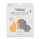 Feedo - Set 2 museline din bambus Multifunctionale Hipoalergenice Cu indicator de varsta Conform standardului european de securi
