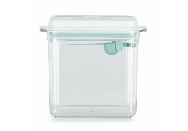 Feedo - Recipient depozitare lapte praf 1700 ml Capac etans Din plastic Fara BPA Turcoaz