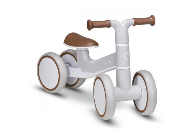 Lionelo - Bicicleta fara pedale Villy Cu 4 roti Din spuma EVA si TPR Stabila Manere moi antiderapante 12- 36 luni Sustine pana l