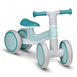 Lionelo - Bicicleta fara pedale Villy Cu 4 roti Din spuma EVA si TPR Stabila Manere moi antiderapante 12- 36 luni Sustine pana l