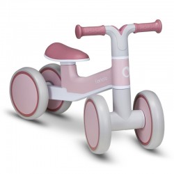 Lionelo - Bicicleta fara pedale Villy Cu 4 roti Din spuma EVA si TPR Stabila Manere moi antiderapante 12- 36 luni Sustine pana l