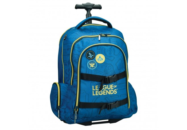 Troller scoala / calatorie League of Legends albastru