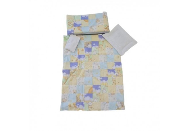 Lenjerie MyKids Mini Patratel Multicolor Boy 4 Piese 120x60