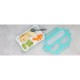 Cutie pentru pranz Bento Cu furculita Cu trei compartimente BPA Free Bbluv Lime