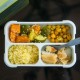 Cutie pentru pranz Bento Cu furculita Cu trei compartimente BPA Free Bbluv Lime