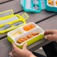 Cutie pentru pranz Bento Cu furculita Cu trei compartimente BPA Free Bbluv Lime
