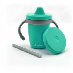 Canuta 4 in 1 cu pai manere si capac Kup Silicon Fara BPA 240 ml Bbluv Aqua