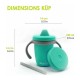 Canuta 4 in 1 cu pai manere si capac Kup Silicon Fara BPA 240 ml Bbluv Aqua