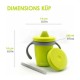 Canuta 4 in 1 cu pai manere si capac Kup Silicon Fara BPA 240 ml Bbluv Lime