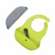 Set 2 bavete portabile cu buzunar Poket Cu lingurita inclusa Fara BPA Bbluv Lime/Grey