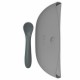 Set 2 bavete portabile cu buzunar Poket Cu lingurita inclusa Fara BPA Bbluv Lime/Grey