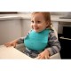 Set 2 bavete portabile cu buzunar Poket Cu lingurita inclusa Fara BPA Bbluv Lime/Grey