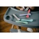 Set 5 lingurite Spoon Silicon Textura moale Anti-bacteriene si non-alergice Fara BPA Bbluv Blue