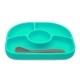 Set de masa Yumi Farfurie compartimentata si lingurita Cu 4 compartimente Fara BPA Bbluv Aqua