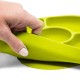 Set de masa Yumi Farfurie compartimentata si lingurita Cu 4 compartimente Fara BPA Bbluv Lime
