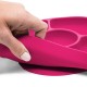 Set de masa Yumi Farfurie compartimentata si lingurita Cu 4 compartimente Fara BPA Bbluv Pink