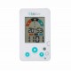Termometru/Higrometru digital 2 in 1 Igro Cu ceas si alarma Ecran LCD Pe baza de baterii AAA Bbluv White