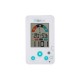 Termometru/Higrometru digital 2 in 1 Igro Cu ceas si alarma Ecran LCD Pe baza de baterii AAA Bbluv White