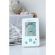 Termometru/Higrometru digital 2 in 1 Igro Cu ceas si alarma Ecran LCD Pe baza de baterii AAA Bbluv White