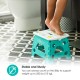 Inaltator de baie pliabil Step Practic si usor de transportat Rezistent pana la 113 Kg Bbluv Blue