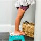 Inaltator de baie pliabil Step Practic si usor de transportat Rezistent pana la 113 Kg Bbluv Blue