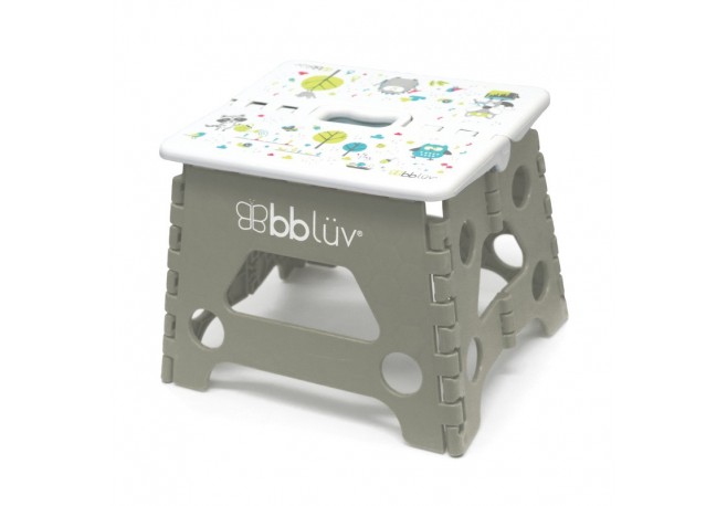 Inaltator de baie pliabil Step Practic si usor de transportat Rezistent pana la 113 Kg Bbluv Grey