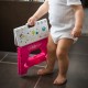 Inaltator de baie pliabil Step Practic si usor de transportat Rezistent pana la 113 Kg Bbluv Pink