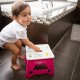 Inaltator de baie pliabil Step Practic si usor de transportat Rezistent pana la 113 Kg Bbluv Pink