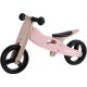 Bicicleta/tricicleta fara pedale din lemn 2 in 1 Functie de bicicleta echilibru Scaun reglabil Roti ajustabile Manere antiderapa