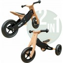 Bicicleta/tricicleta fara pedale din lemn 2 in 1 Functie de bicicleta echilibru Sa reglabila Manere antiderapante Roti ajustabil