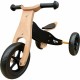 Bicicleta/tricicleta fara pedale din lemn 2 in 1 Functie de bicicleta echilibru Sa reglabila Manere antiderapante Roti ajustabil
