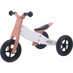 Bicicleta/tricicleta fara pedale din lemn 2 in 1 Functie de bicicleta echilibru Sa reglabila Manere antiderapante Roti ajustabil