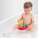 Set 3 animalute de baie si barca plutitoare Fara gauri Cu gentuta pentru transport Fara BPA Splash and Float Friends Playgro Mul