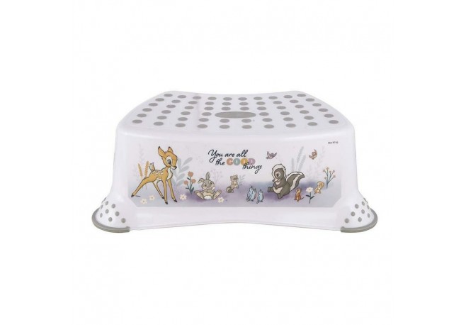 Inaltator de baie antiderapant Tomek Cu baza antialunecare 40.5 x 28.5 x 14 cm Keeeper Bambi Nordic White