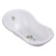 Cadita ergonomica de baie cu dop de scurgere Maria 84 x 49 x 30 cm Keeeper Bambi Nordic White