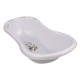 Cadita ergonomica de baie cu dop de scurgere Maria 84 x 49 x 30 cm Keeeper Bambi Nordic White