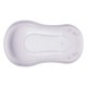 Cadita ergonomica de baie cu dop de scurgere Maria 84 x 49 x 30 cm Keeeper Bambi Nordic White
