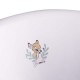 Cadita ergonomica de baie cu dop de scurgere Maria 84 x 49 x 30 cm Keeeper Bambi Nordic White