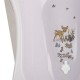 Cadita ergonomica de baie cu dop de scurgere Maria 84 x 49 x 30 cm Keeeper Bambi Nordic White