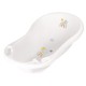 Cadita ergonomica de baie cu dop de scurgere Maria 84 x 49 x 30 cm Keeeper Rainbow