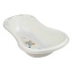 Cadita ergonomica de baie cu dop de scurgere Maria 84 x 49 x 30 cm Keeeper Rainbow