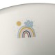 Cadita ergonomica de baie cu dop de scurgere Maria 84 x 49 x 30 cm Keeeper Rainbow