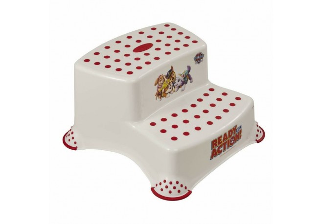 Scaunel Inaltator WC in Doua Trepte Suprafata antiderapanta Igor 40 x 37 x 21 cm Keeeper Paw Patrol Cherry Red