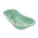 Cadita ergonomica de baie cu dop de scurgere Maria 84 x 49 x 30 cm Keeeper Funny Farm Green