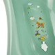 Cadita ergonomica de baie cu dop de scurgere Maria 84 x 49 x 30 cm Keeeper Funny Farm Green